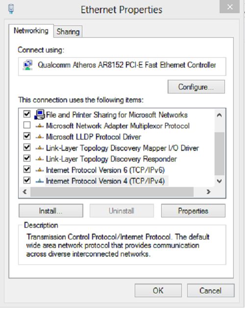 Hướng dẫn Đổi DNS VNPT trên Win 8