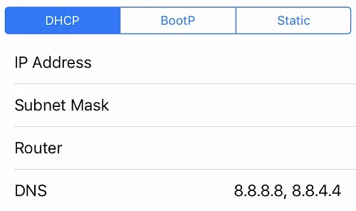 Hướng dẫn dổi DNS Google trên Iphone, iPad