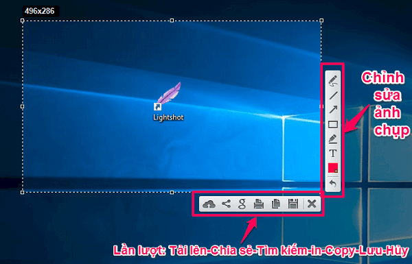 Phần mềm chụp ảnh màn hình LightShot