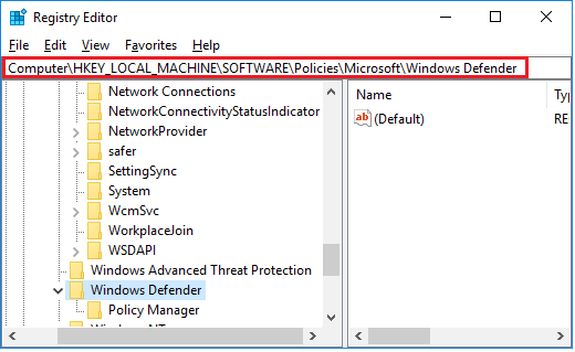 cach tat Windows Defender bang Registry 2