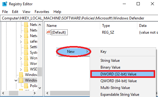 cach tat Windows Defender bang Registry 3
